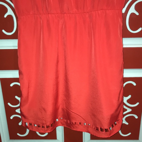 Red/Orange Cut Out Dress Size Medium - Picture 6 of 12
